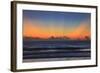 USA, Georgia, Tybee Island, Tybee Island beach at sunrise.-Joanne Wells-Framed Photographic Print