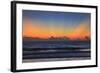 USA, Georgia, Tybee Island, Tybee Island beach at sunrise.-Joanne Wells-Framed Photographic Print