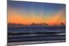 USA, Georgia, Tybee Island, Tybee Island beach at sunrise.-Joanne Wells-Mounted Photographic Print