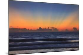 USA, Georgia, Tybee Island, Tybee Island beach at sunrise.-Joanne Wells-Mounted Photographic Print