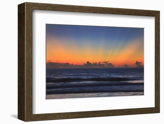 USA, Georgia, Tybee Island, Tybee Island beach at sunrise.-Joanne Wells-Framed Photographic Print