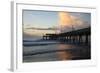 USA, Georgia, Tybee Island, Tybee Pier at sunrise.-Joanne Wells-Framed Photographic Print