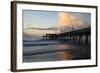 USA, Georgia, Tybee Island, Tybee Pier at sunrise.-Joanne Wells-Framed Photographic Print