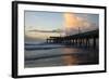 USA, Georgia, Tybee Island, Tybee Pier at sunrise.-Joanne Wells-Framed Photographic Print