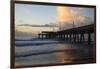 USA, Georgia, Tybee Island, Tybee Pier at sunrise.-Joanne Wells-Framed Photographic Print