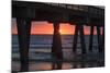 USA, Georgia, Tybee Island, Tybee Pier at sunrise.-Joanne Wells-Mounted Photographic Print