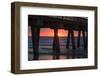 USA, Georgia, Tybee Island, Tybee Pier at sunrise.-Joanne Wells-Framed Photographic Print