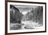 USA, Gibbon River, Yellowstone National Park. Steam rises from the Gibbon River in winter.-Deborah Winchester-Framed Photographic Print