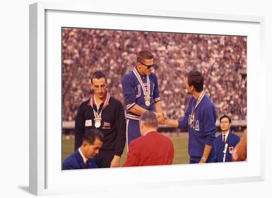 Usa Gold Medalist During the 1964 Tokyo Summer Olympic Games-John Dominis-Framed Photographic Print