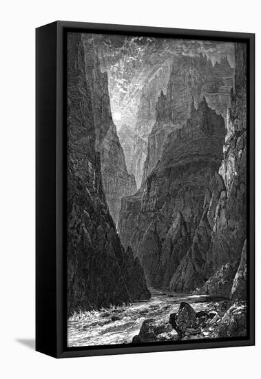 USA, Grand Canyon 1879-J Linton-Framed Stretched Canvas