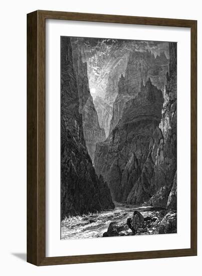 USA, Grand Canyon 1879-J Linton-Framed Art Print