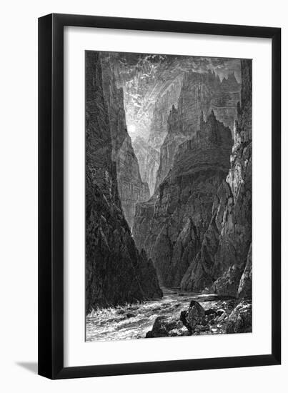 USA, Grand Canyon 1879-J Linton-Framed Art Print