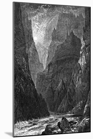 USA, Grand Canyon 1879-J Linton-Mounted Art Print