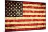 USA Grunge Flag. Vintage, Retro Style. High Resolution, Hd Quality. Item from My Grunge Flags Colle-Michal Bednarek-Mounted Photographic Print