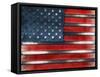 Usa Grunge Metal Flag-Alberto SevenOnSeven-Framed Stretched Canvas