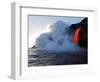 USA, Hawaii, Big Island. Lava from the Big Island's Pu'u O'o eruption.-Julie Eggers-Framed Photographic Print