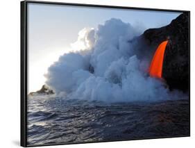 USA, Hawaii, Big Island. Lava from the Big Island's Pu'u O'o eruption.-Julie Eggers-Framed Photographic Print