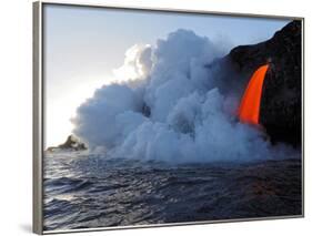 USA, Hawaii, Big Island. Lava from the Big Island's Pu'u O'o eruption.-Julie Eggers-Framed Photographic Print