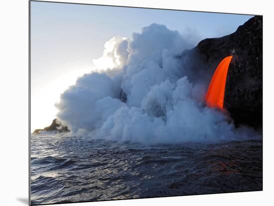 USA, Hawaii, Big Island. Lava from the Big Island's Pu'u O'o eruption.-Julie Eggers-Mounted Photographic Print