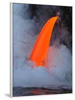 USA, Hawaii, Big Island. Lava from the Big Island's Pu'u O'o eruption.-Julie Eggers-Framed Photographic Print