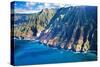 USA, Hawaii, Kauai, Aerial of the Coastline-Terry Eggers-Stretched Canvas