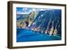 USA, Hawaii, Kauai, Aerial of the Coastline-Terry Eggers-Framed Photographic Print