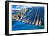 USA, Hawaii, Kauai, Aerial of the Coastline-Terry Eggers-Framed Photographic Print