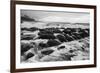 USA, Hawaii, Kauai. Black and white of rocky shoreline.-Jaynes Gallery-Framed Photographic Print