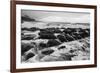 USA, Hawaii, Kauai. Black and white of rocky shoreline.-Jaynes Gallery-Framed Photographic Print