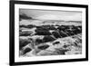 USA, Hawaii, Kauai. Black and white of rocky shoreline.-Jaynes Gallery-Framed Photographic Print