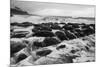 USA, Hawaii, Kauai. Black and white of rocky shoreline.-Jaynes Gallery-Mounted Photographic Print