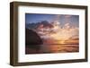 USA, Hawaii, Kauai, Coast, Sunset Along the Coast-Terry Eggers-Framed Photographic Print
