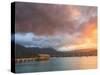 USA, Hawaii, Kauai, Hanalei Bay and Pier-Michele Falzone-Stretched Canvas