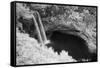 USA, Hawaii, Kauai, Infrared Island of Wailua Falls Kauai, HI,-Terry Eggers-Framed Stretched Canvas