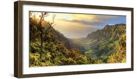 USA, Hawaii, Kauai, Na Pali Coast, Kalalau Valley-Michele Falzone-Framed Photographic Print
