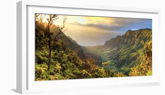 USA, Hawaii, Kauai, Na Pali Coast, Kalalau Valley-Michele Falzone-Framed Photographic Print