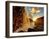 USA, Hawaii, Kauai, Queen's Bath and Waterfall-Michele Falzone-Framed Photographic Print