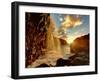 USA, Hawaii, Kauai, Queen's Bath and Waterfall-Michele Falzone-Framed Photographic Print