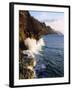USA, Hawaii, Kauai. Waves Breaking on the Na Pali Coast-Jaynes Gallery-Framed Photographic Print