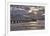 USA, Hawaii, Maui, Hanalei, Hanalei Pier at Sunset-Terry Eggers-Framed Photographic Print