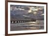 USA, Hawaii, Maui, Hanalei, Hanalei Pier at Sunset-Terry Eggers-Framed Photographic Print