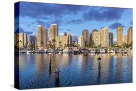 USA, Hawaii, Oahu, Honolulu, Ala Moana Marina-Rob Tilley-Stretched Canvas