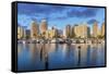 USA, Hawaii, Oahu, Honolulu, Ala Moana Marina-Rob Tilley-Framed Stretched Canvas