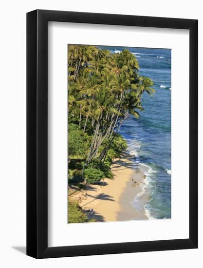 Usa, Hawaii, Oahu, Honolulu, Kahala Beach-Michele Falzone-Framed Photographic Print