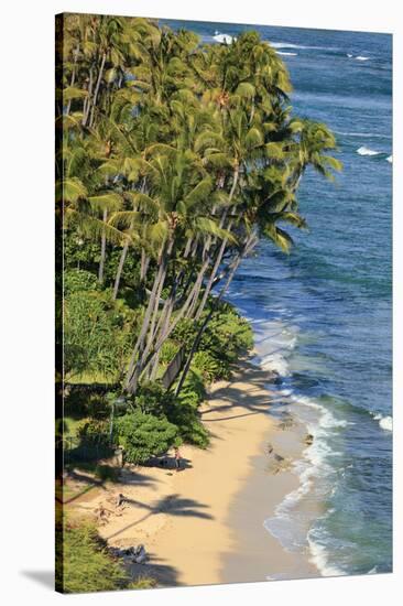 Usa, Hawaii, Oahu, Honolulu, Kahala Beach-Michele Falzone-Stretched Canvas