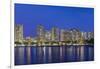 USA, Hawaii, Oahu, Honolulu, Twilight Waikiki-Rob Tilley-Framed Photographic Print