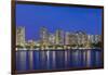 USA, Hawaii, Oahu, Honolulu, Twilight Waikiki-Rob Tilley-Framed Photographic Print