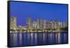 USA, Hawaii, Oahu, Honolulu, Twilight Waikiki-Rob Tilley-Framed Stretched Canvas