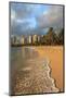 Usa, Hawaii, Oahu, Honolulu, Waikiki Beach and Skyline-Michele Falzone-Mounted Photographic Print