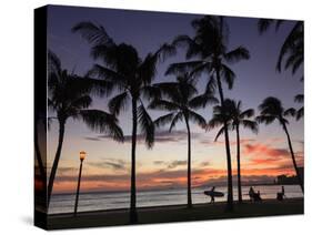 USA, Hawaii, Oahu, Honolulu, Waikiki Beach, Kapiolani Park-Michele Falzone-Stretched Canvas